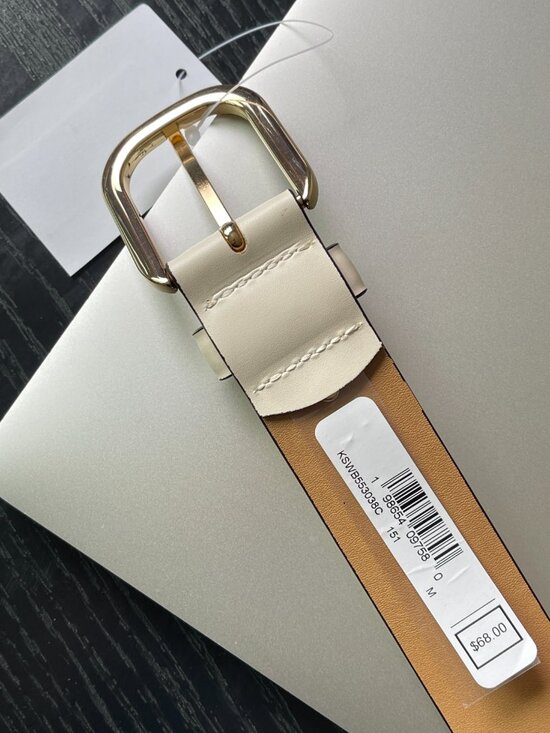 Size M NWT kate spade new york Women\'s 1.5 Inch Feather Edge Belt  New with tags main image 5